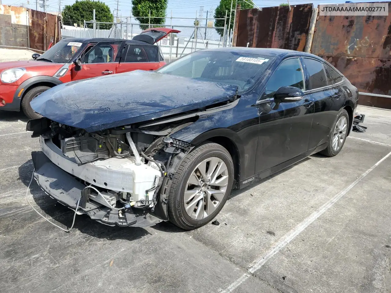 2021 Toyota Mirai Xle VIN: JTDAAAAA6MA002771 Lot: 59180105