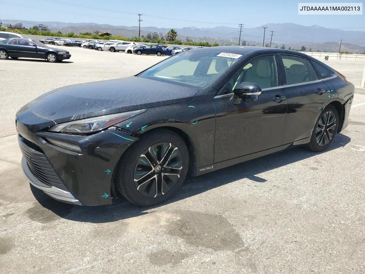2021 Toyota Mirai Xle VIN: JTDAAAAA1MA002113 Lot: 60094585