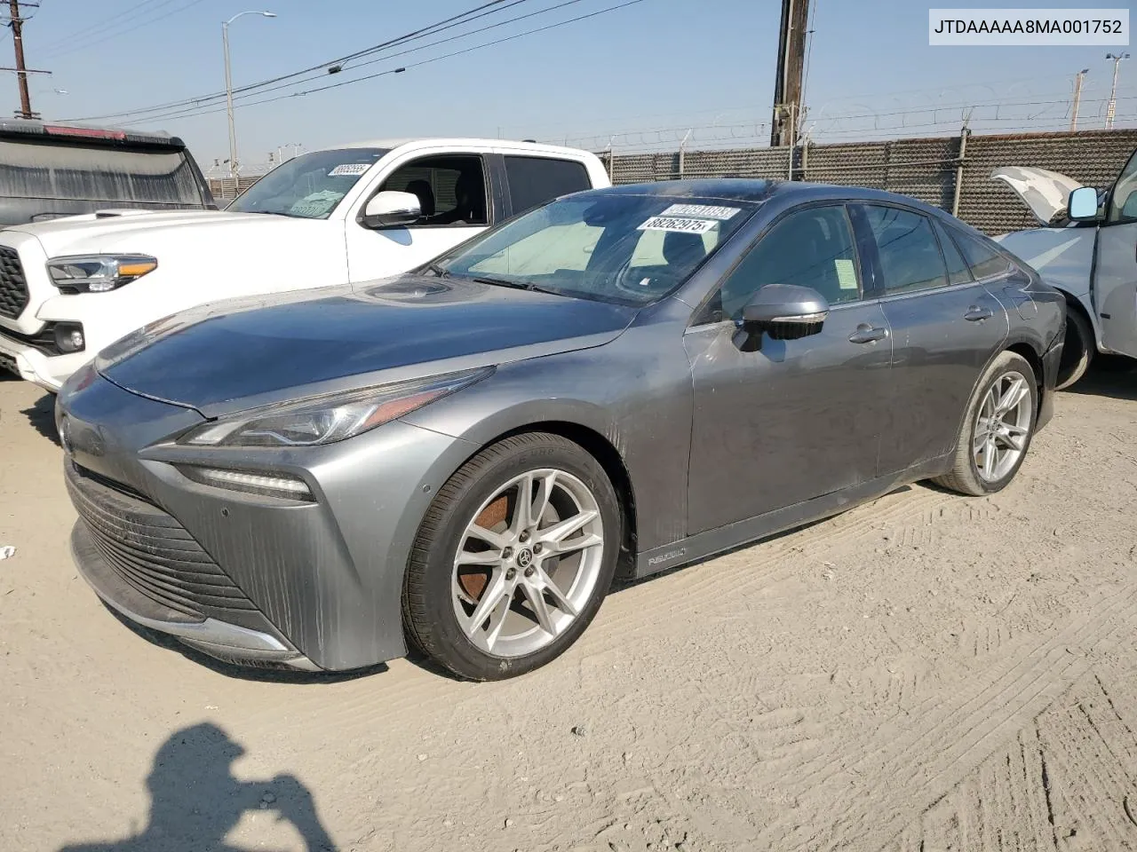 2021 Toyota Mirai Xle VIN: JTDAAAAA8MA001752 Lot: 88262975