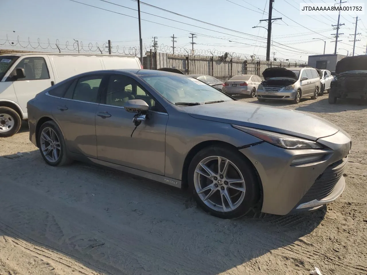 2021 Toyota Mirai Xle VIN: JTDAAAAA8MA001752 Lot: 88262975