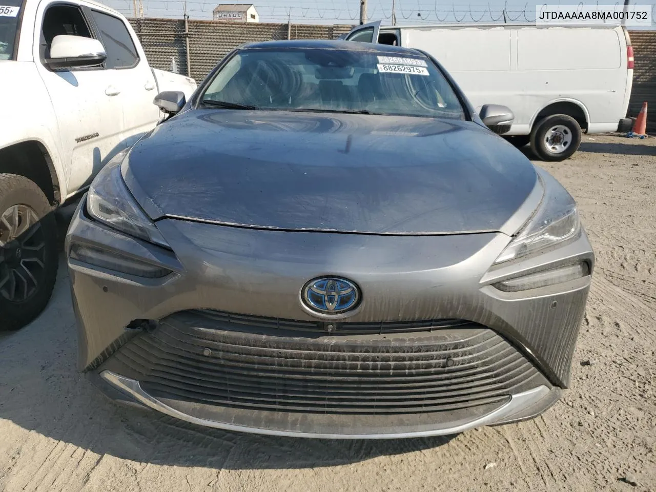 2021 Toyota Mirai Xle VIN: JTDAAAAA8MA001752 Lot: 88262975