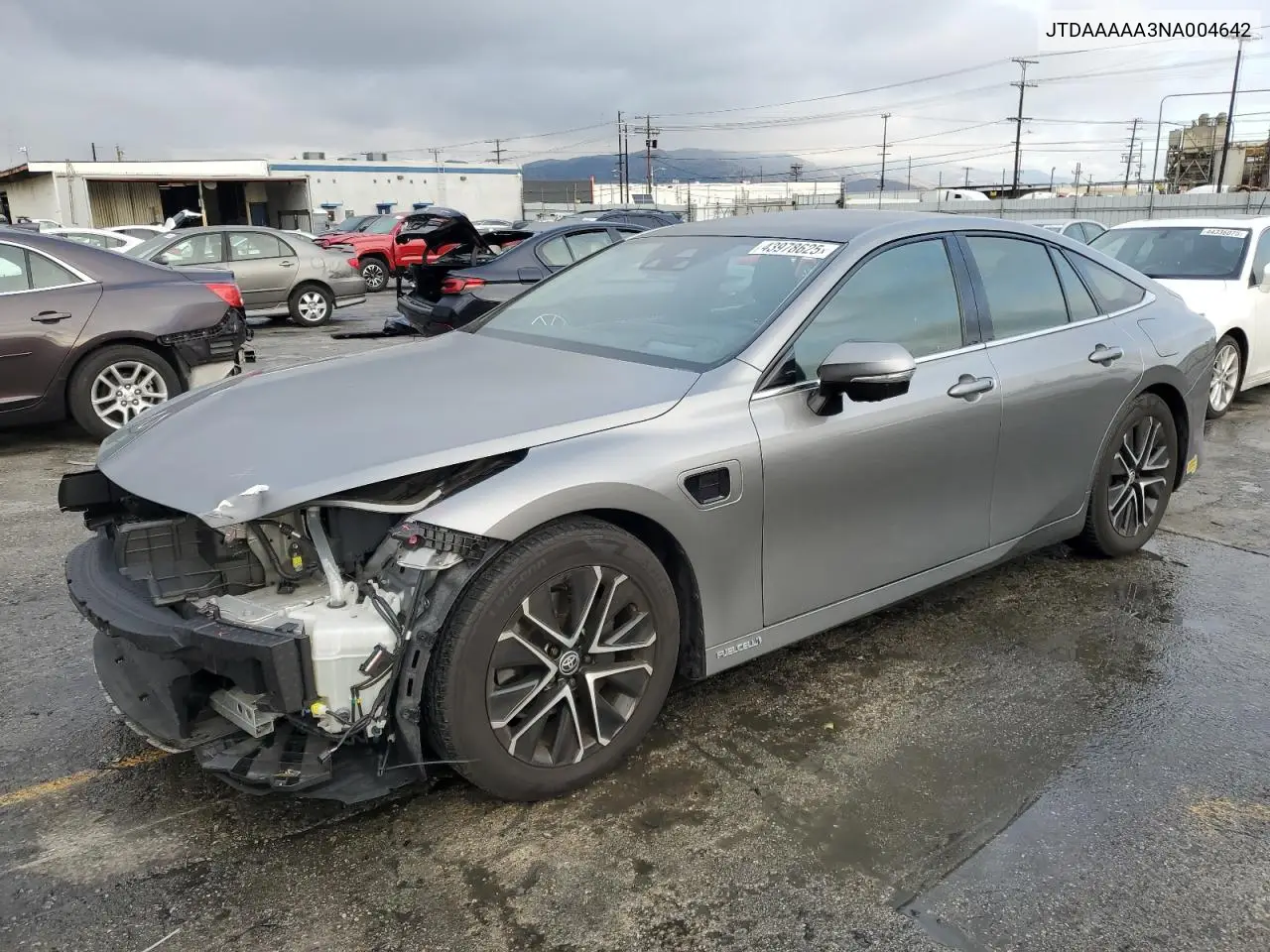 2022 Toyota Mirai Le VIN: JTDAAAAA3NA004642 Lot: 43978625