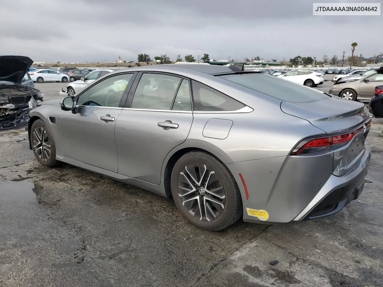 2022 Toyota Mirai Le VIN: JTDAAAAA3NA004642 Lot: 43978625