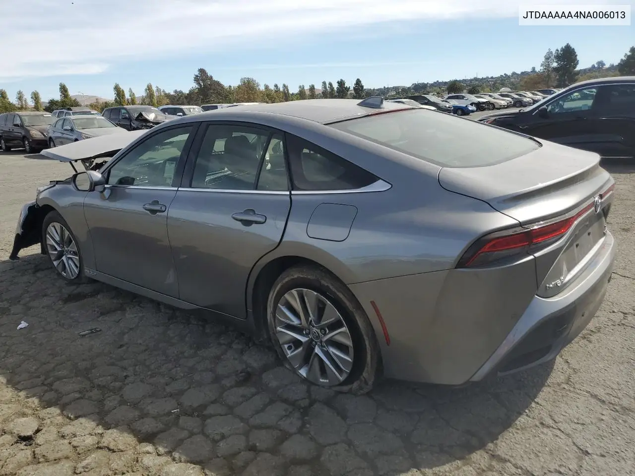 2022 Toyota Mirai Le VIN: JTDAAAAA4NA006013 Lot: 44463865