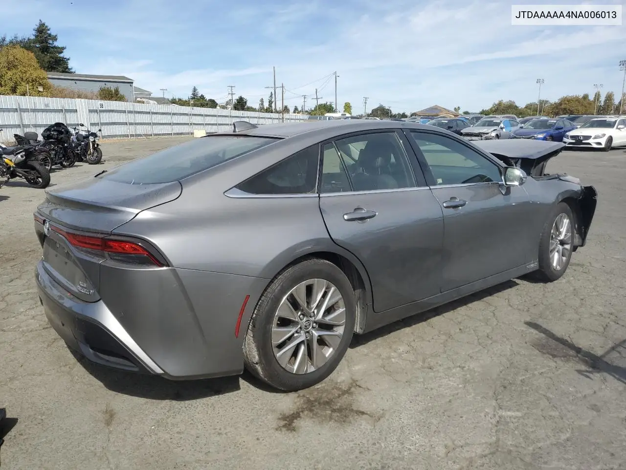2022 Toyota Mirai Le VIN: JTDAAAAA4NA006013 Lot: 44463865