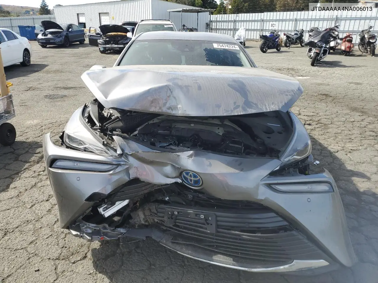2022 Toyota Mirai Le VIN: JTDAAAAA4NA006013 Lot: 44463865