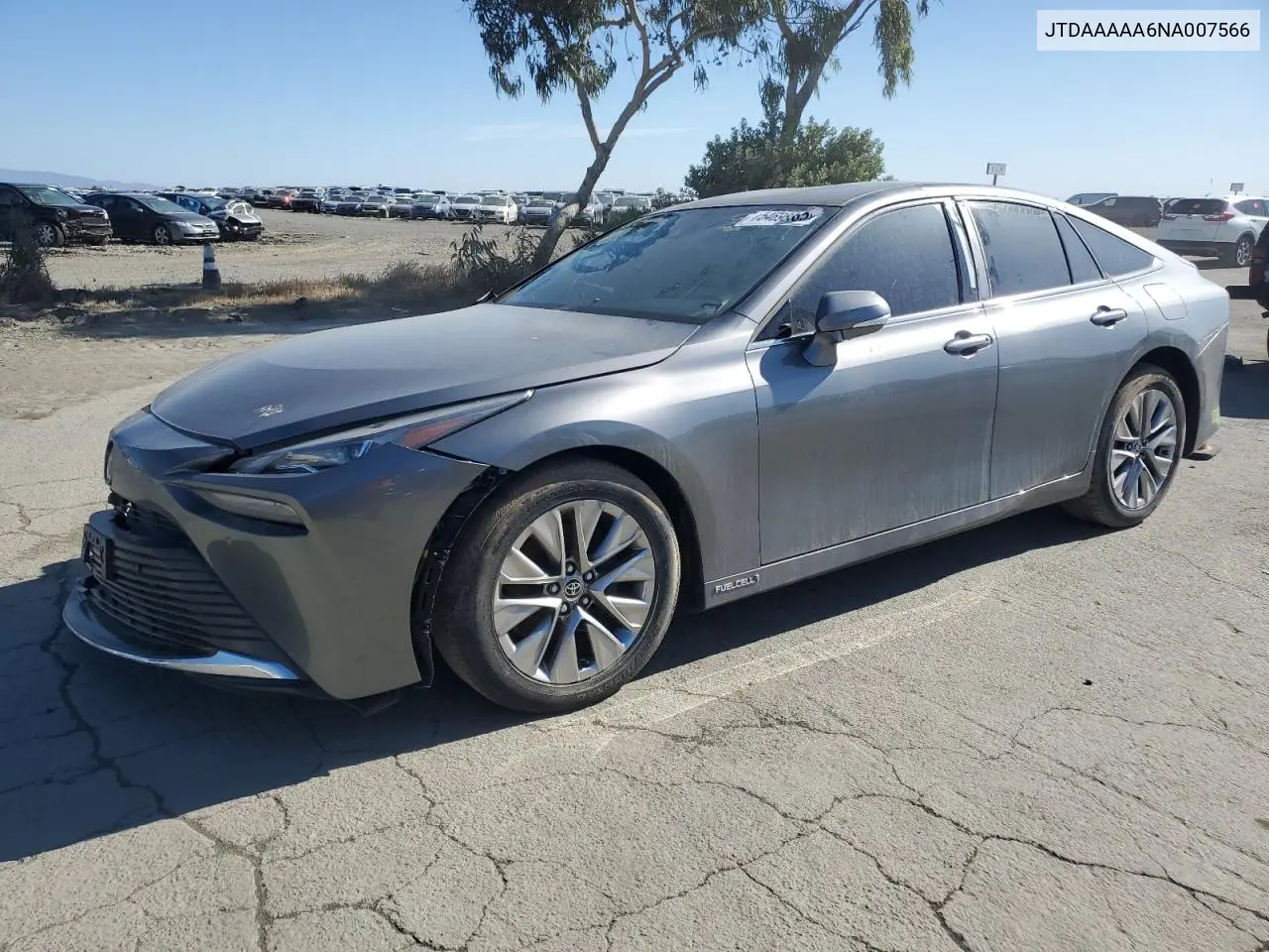 2022 Toyota Mirai Le VIN: JTDAAAAA6NA007566 Lot: 54698485