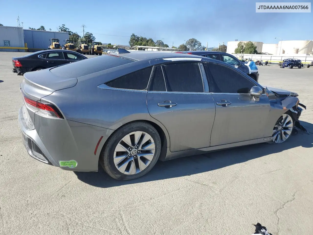 2022 Toyota Mirai Le VIN: JTDAAAAA6NA007566 Lot: 54698485