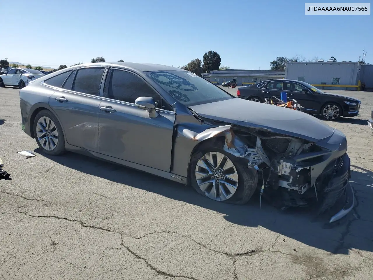 2022 Toyota Mirai Le VIN: JTDAAAAA6NA007566 Lot: 54698485