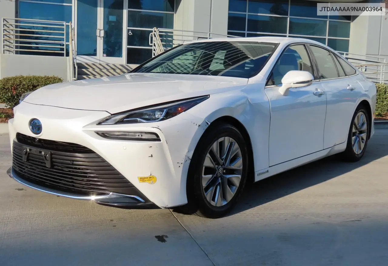 2022 Toyota Mirai Le VIN: JTDAAAAA9NA003964 Lot: 54784845