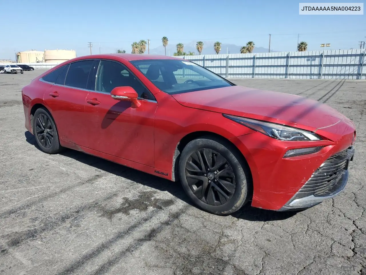 2022 Toyota Mirai Le VIN: JTDAAAAA5NA004223 Lot: 57260305