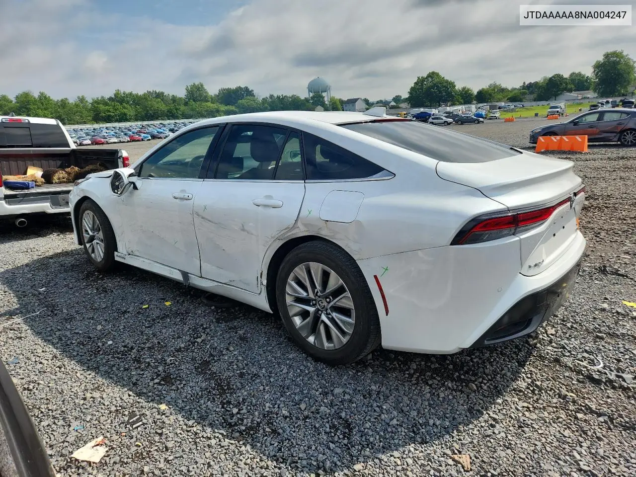 2022 Toyota Mirai Le VIN: JTDAAAAA8NA004247 Lot: 62987095