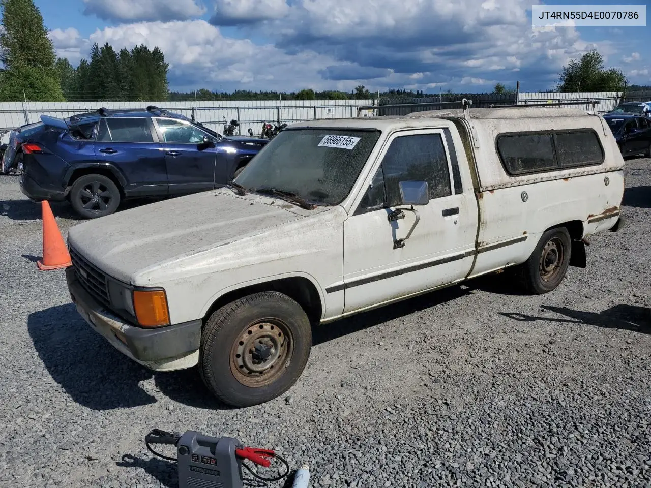 1984 Toyota Pickup 1/2 Ton Rn55 Dlx VIN: JT4RN55D4E0070786 Lot: 56966155