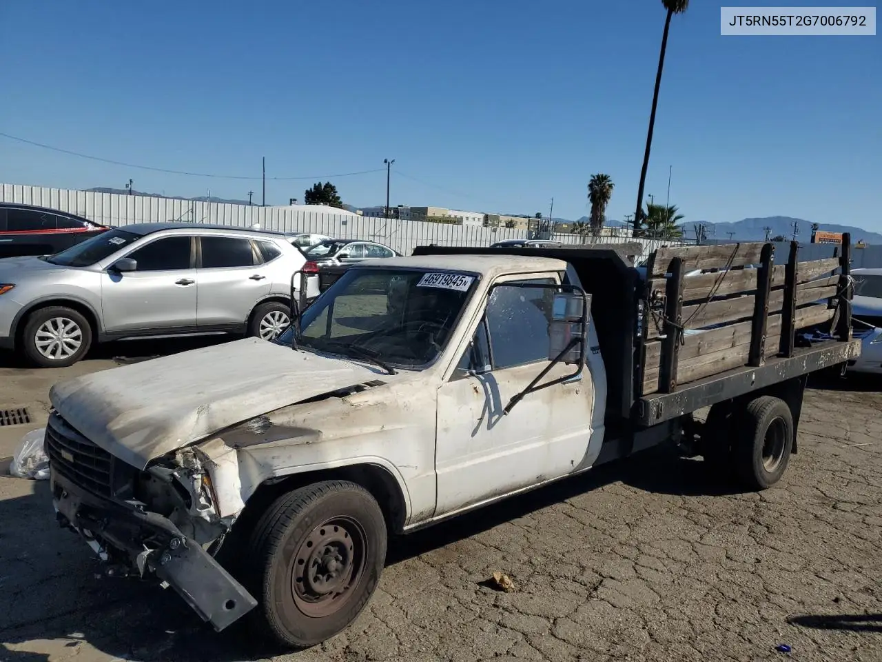 1986 Toyota Pickup Cab Chassis Rn55 VIN: JT5RN55T2G7006792 Lot: 46919845
