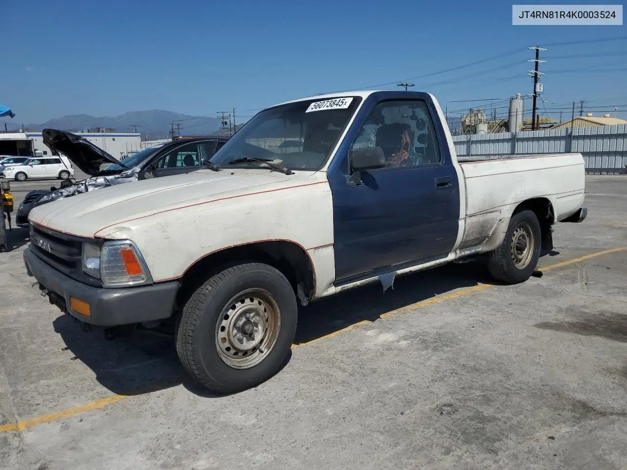 1989 Toyota Pickup 1/2 Ton Short Wheelbase VIN: JT4RN81R4K0003524 Lot: 56073845