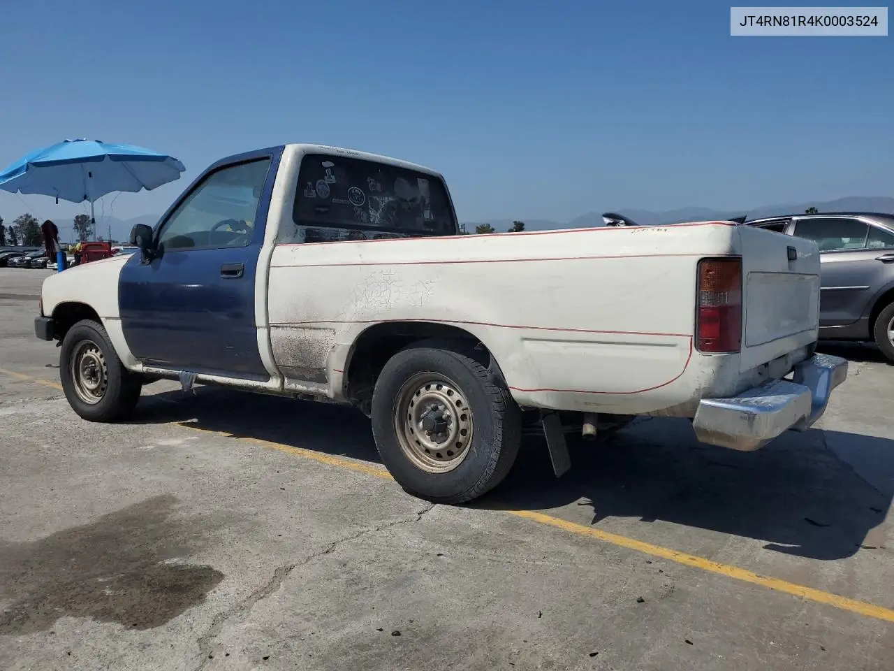 1989 Toyota Pickup 1/2 Ton Short Wheelbase VIN: JT4RN81R4K0003524 Lot: 56073845