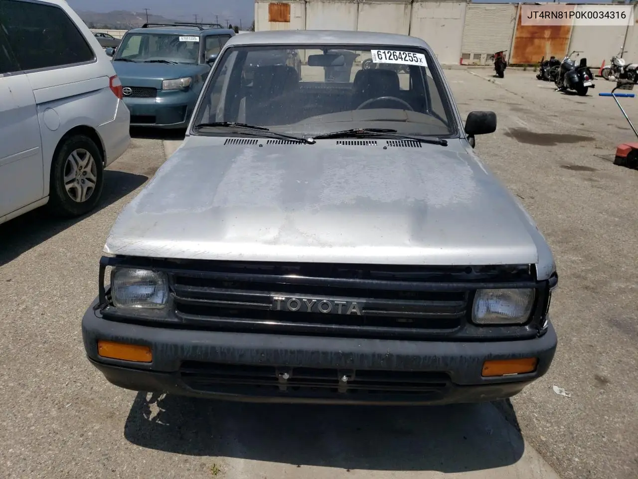 1989 Toyota Pickup 1/2 Ton Short Wheelbase Dlx VIN: JT4RN81P0K0034316 Lot: 61264255