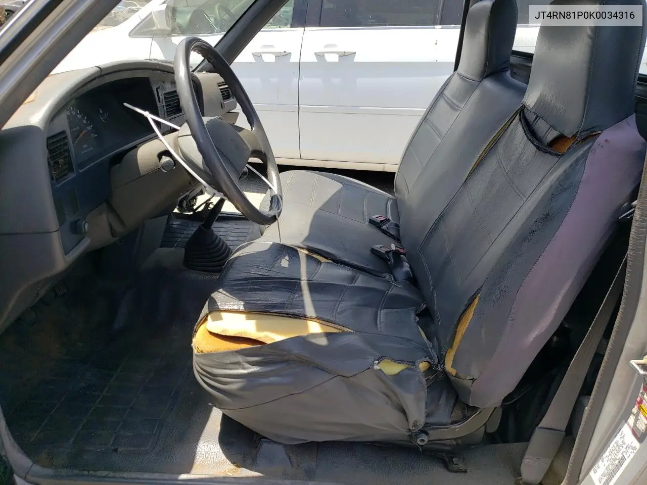 1989 Toyota Pickup 1/2 Ton Short Wheelbase Dlx VIN: JT4RN81P0K0034316 Lot: 61264255
