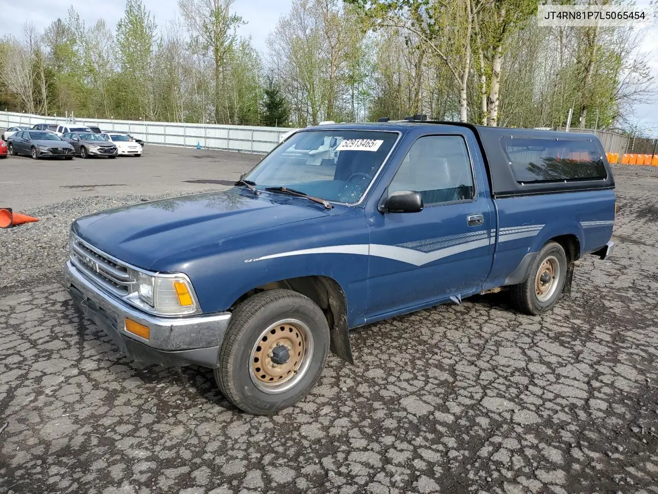 1990 Toyota Pickup 1/2 Ton Short Wheelbase Dlx VIN: JT4RN81P7L5065454 Lot: 52913465
