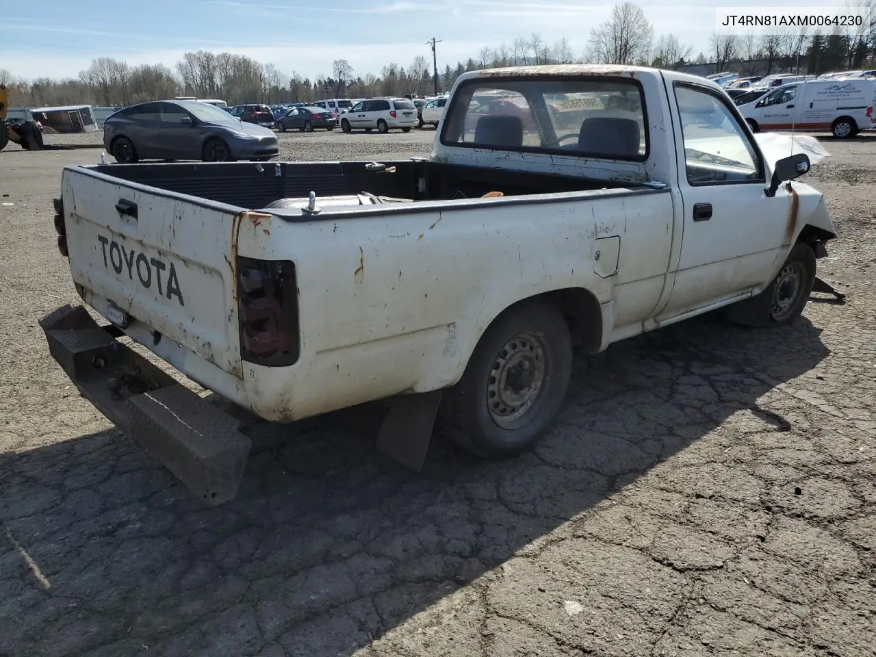 1991 Toyota Pickup 1/2 Ton Short Wheelbase VIN: JT4RN81AXM0064230 Lot: 50075825