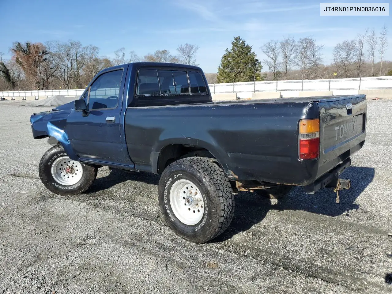 1992 Toyota Pickup 1/2 Ton Short Wheelbase Dlx VIN: JT4RN01P1N0036016 Lot: 49395205
