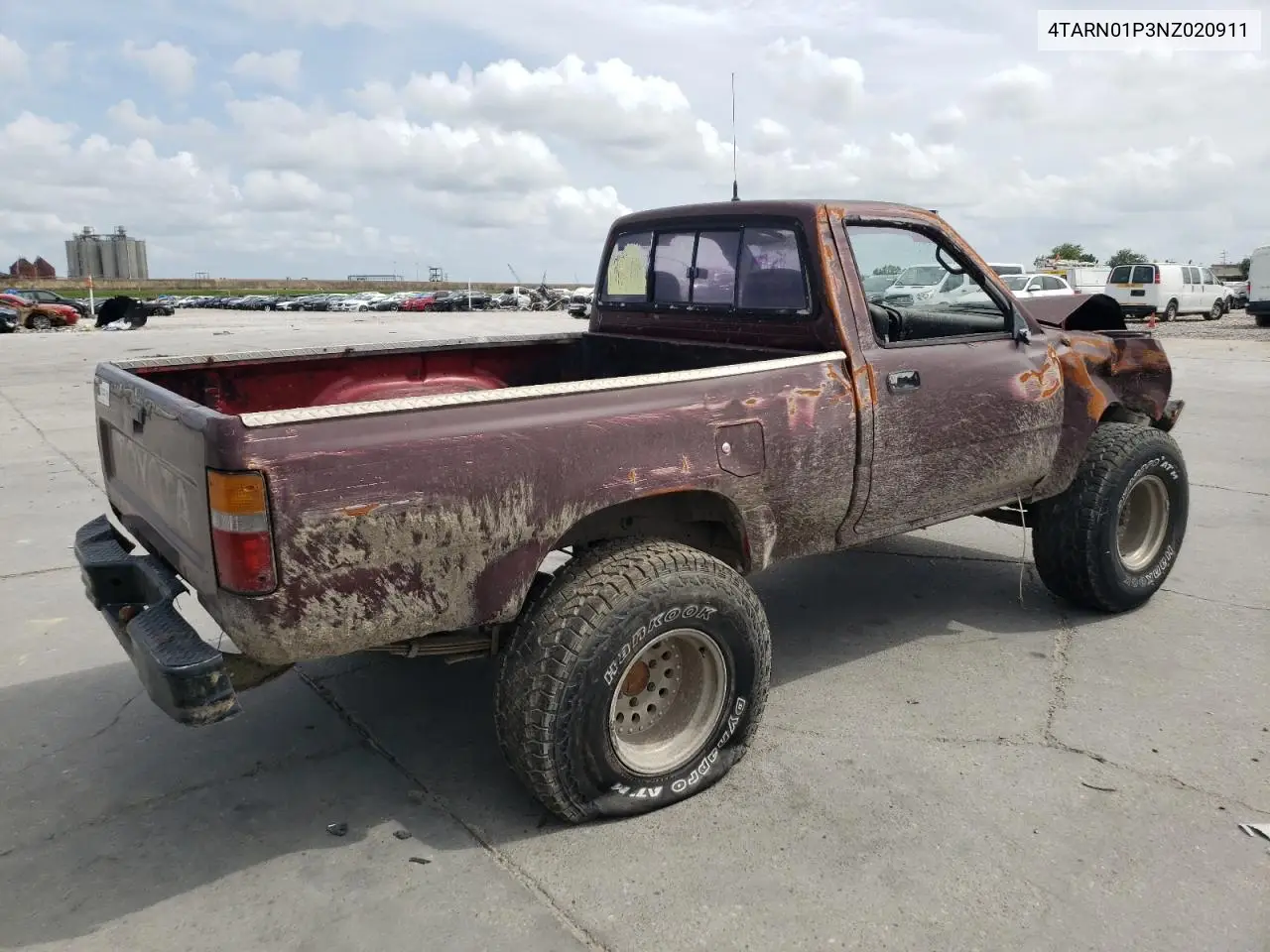 1992 Toyota Pickup 1/2 Ton Short Wheelbase Dlx VIN: 4TARN01P3NZ020911 Lot: 53709905