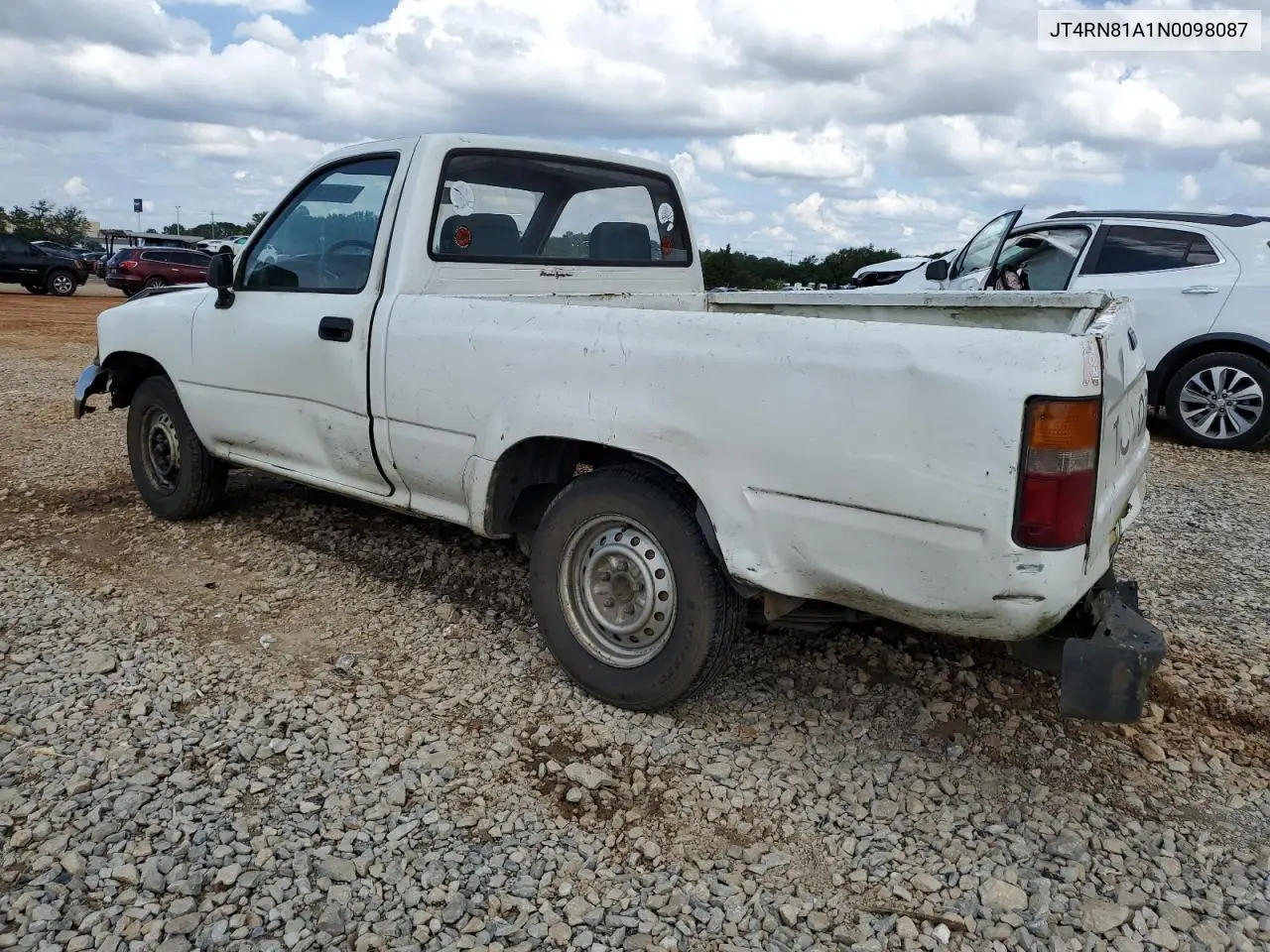 1992 Toyota Pickup 1/2 Ton Short Wheelbase VIN: JT4RN81A1N0098087 Lot: 58780385