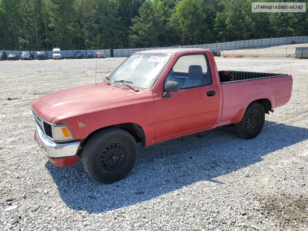 1992 Toyota Pickup 1/2 Ton Short Wheelbase VIN: JT4RN81A5N5146743 Lot: 59140735