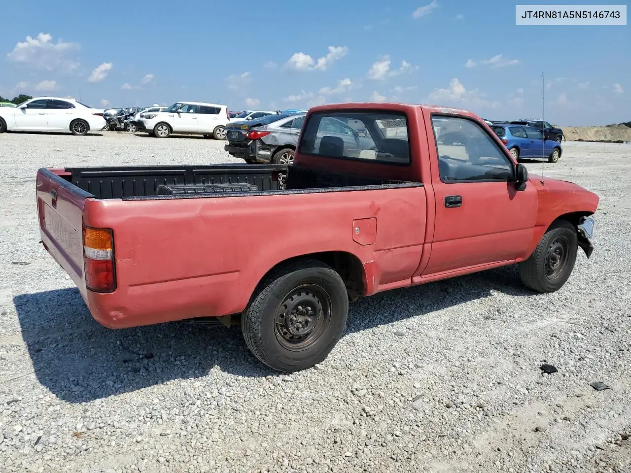 1992 Toyota Pickup 1/2 Ton Short Wheelbase VIN: JT4RN81A5N5146743 Lot: 59140735
