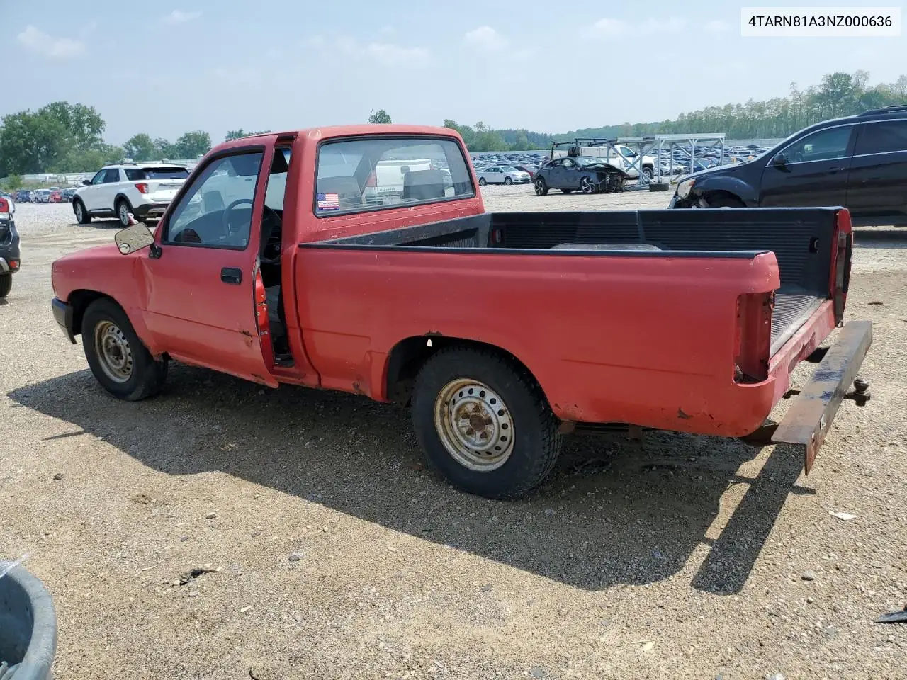 1992 Toyota Pickup 1/2 Ton Short Wheelbase Stb VIN: 4TARN81A3NZ000636 Lot: 59437555