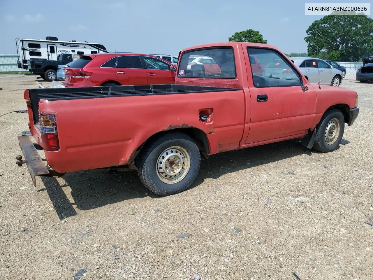 1992 Toyota Pickup 1/2 Ton Short Wheelbase Stb VIN: 4TARN81A3NZ000636 Lot: 59437555