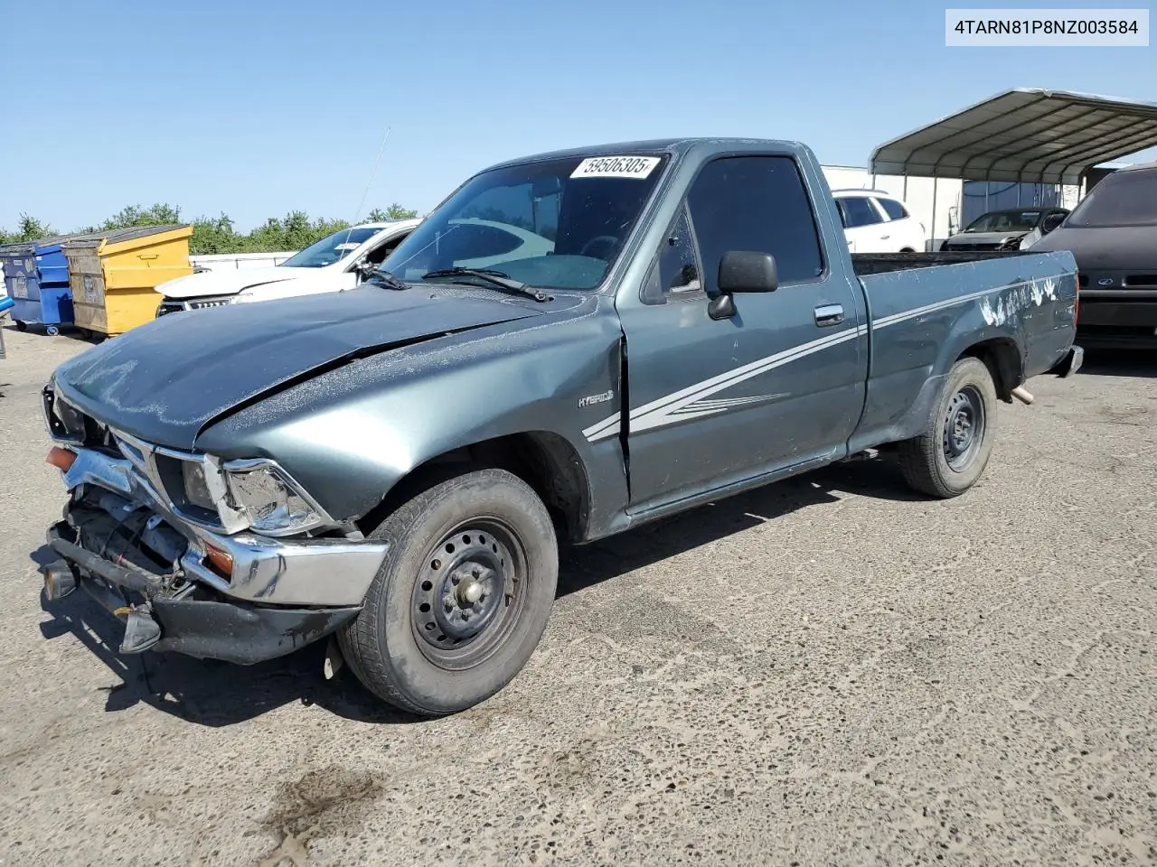 1992 Toyota Pickup 1/2 Ton Short Wheelbase Dlx VIN: 4TARN81P8NZ003584 Lot: 59506305