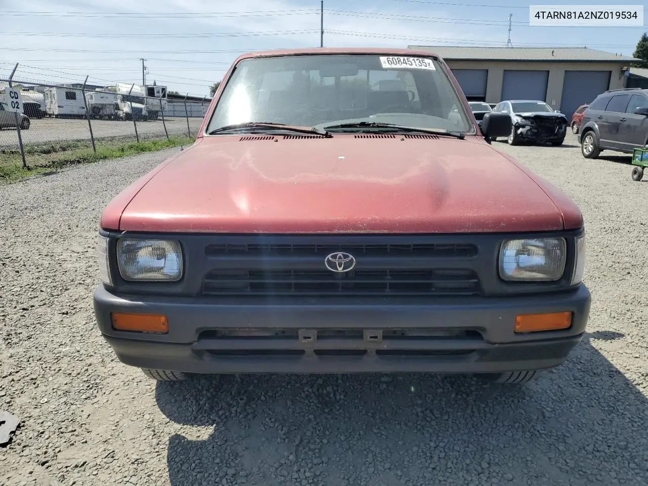 1992 Toyota Pickup 1/2 Ton Short Wheelbase Stb VIN: 4TARN81A2NZ019534 Lot: 60845135