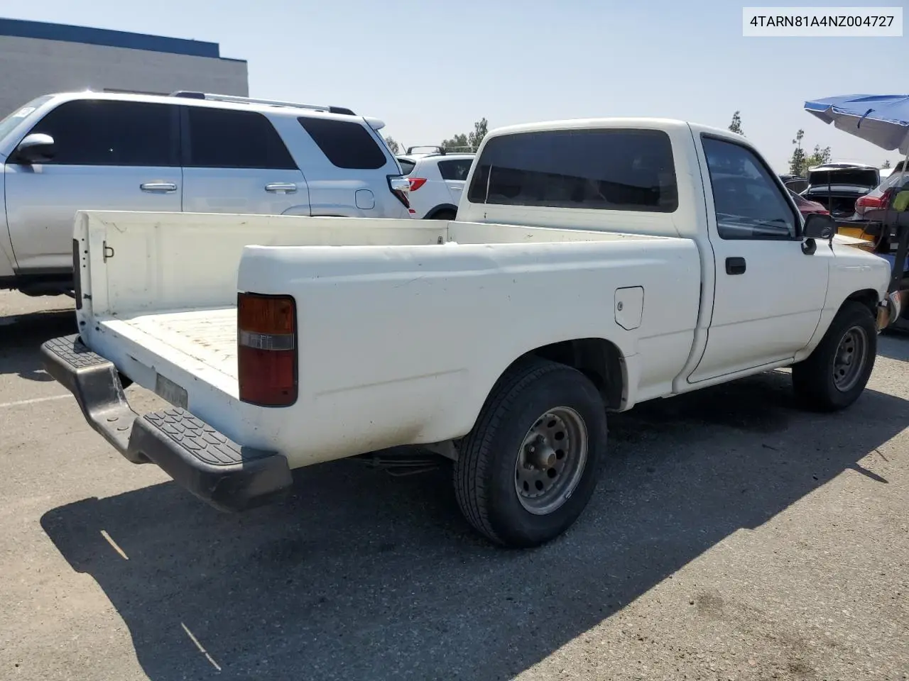 1992 Toyota Pickup 1/2 Ton Short Wheelbase Stb VIN: 4TARN81A4NZ004727 Lot: 62759985