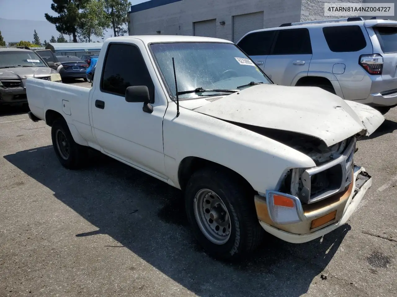 1992 Toyota Pickup 1/2 Ton Short Wheelbase Stb VIN: 4TARN81A4NZ004727 Lot: 62759985