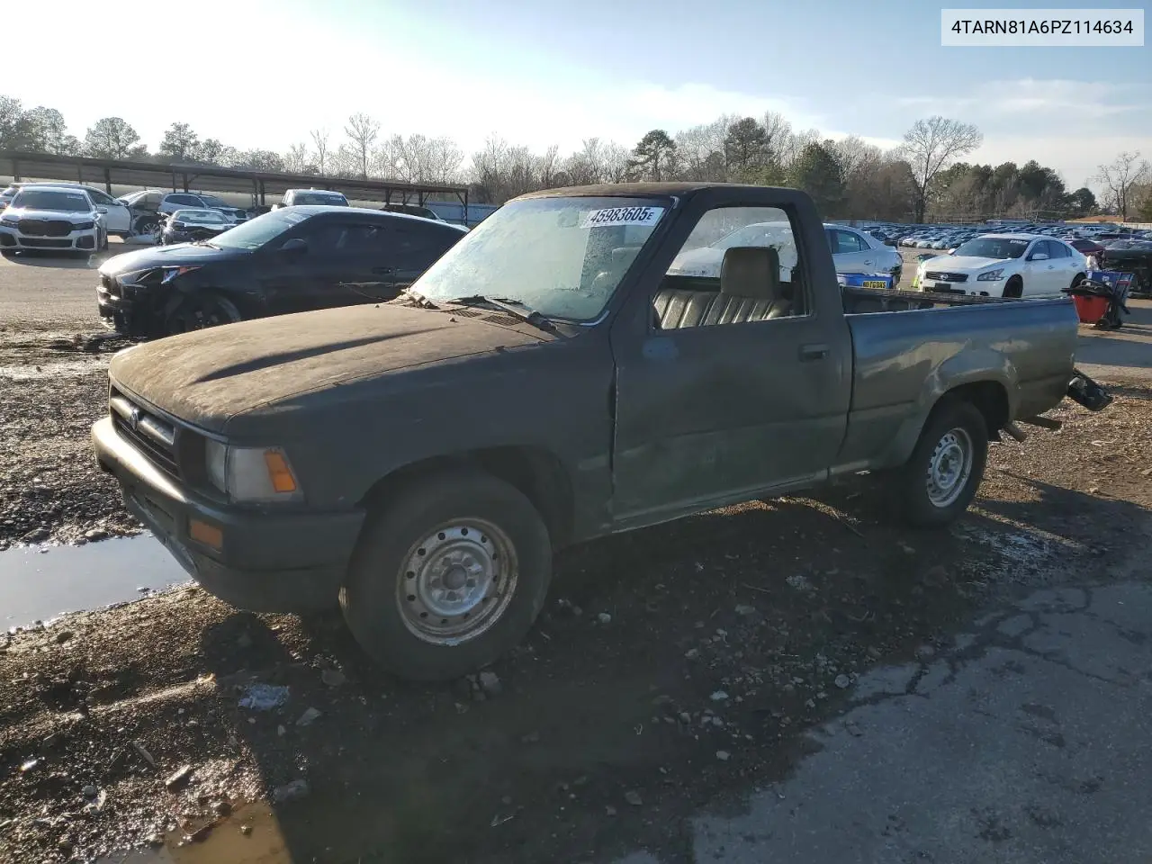 1993 Toyota Pickup 1/2 Ton Short Wheelbase Stb VIN: 4TARN81A6PZ114634 Lot: 53115865