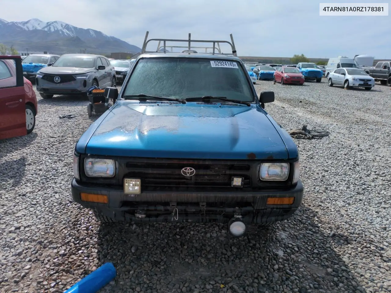 1994 Toyota Pickup 1/2 Ton Short Wheelbase Stb VIN: 4TARN81A0RZ178381 Lot: 52924145