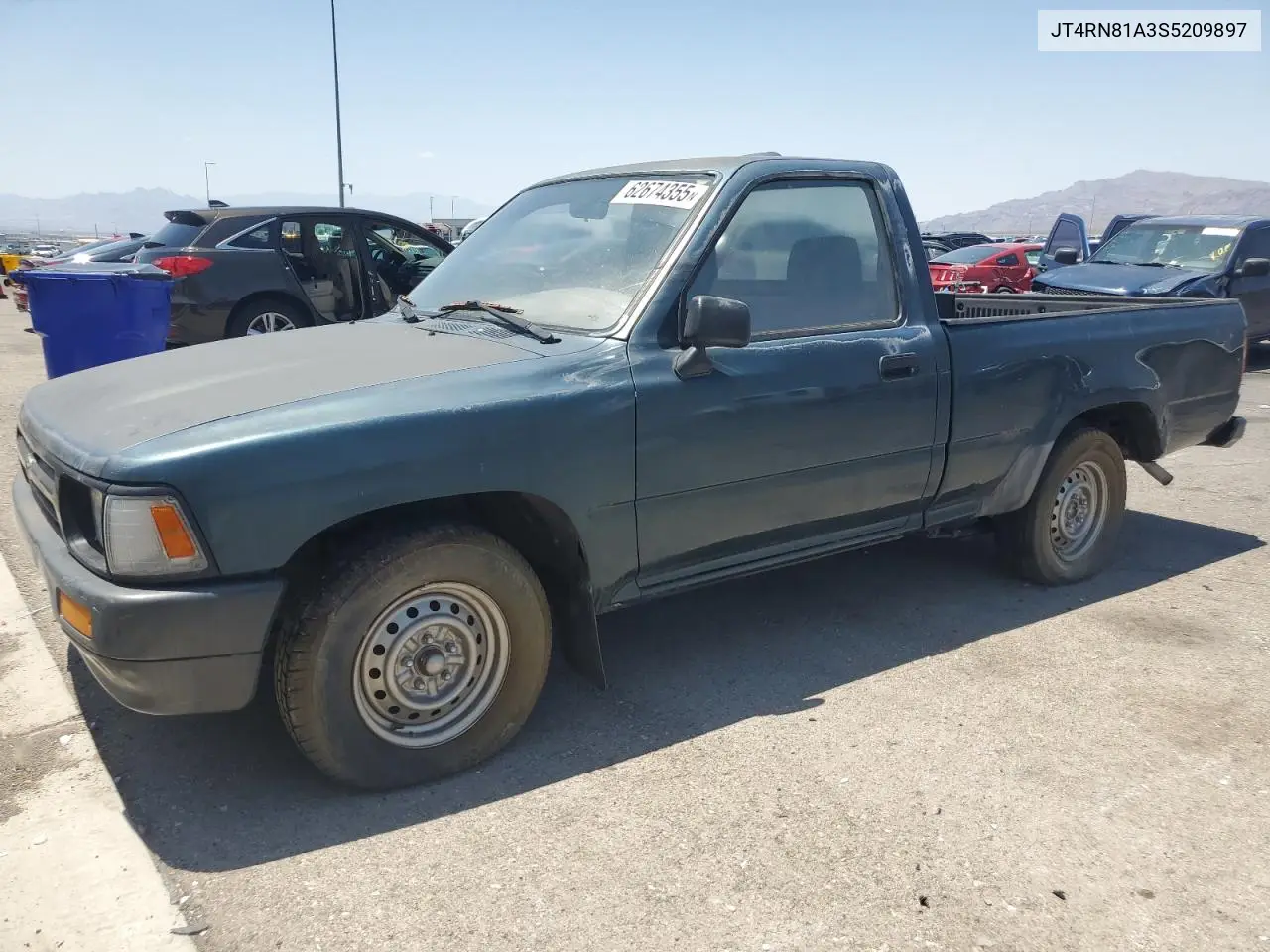 1995 Toyota Pickup 1/2 Ton Short Wheelbase VIN: JT4RN81A3S5209897 Lot: 62674355
