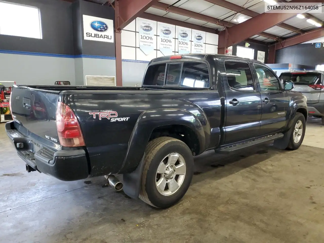 2006 Toyota Tacoma Double Cab Long Bed VIN: 5TEMU52N96Z164058 Lot: 61616835