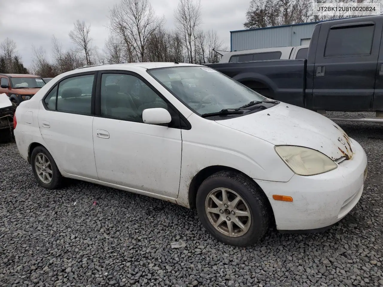 2001 Toyota Prius VIN: JT2BK12U810020824 Lot: 44278895