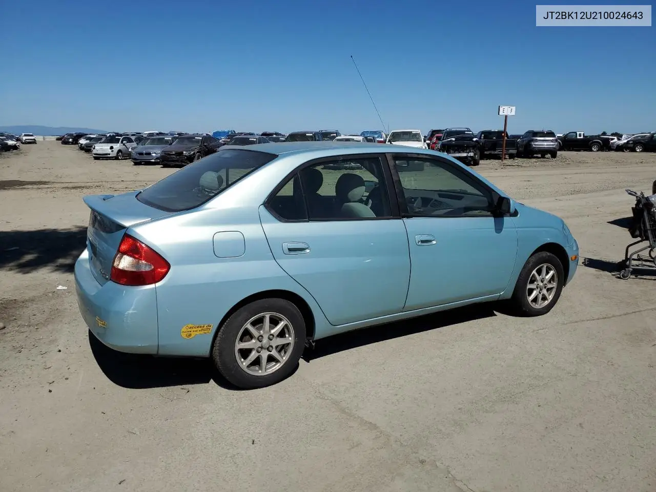 2001 Toyota Prius VIN: JT2BK12U210024643 Lot: 50190895