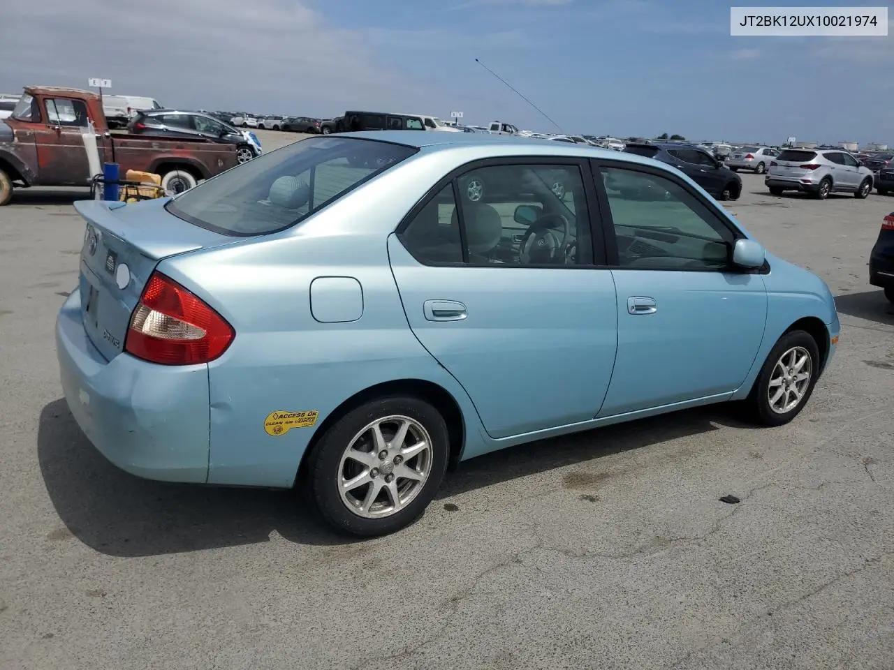 2001 Toyota Prius VIN: JT2BK12UX10021974 Lot: 54539835