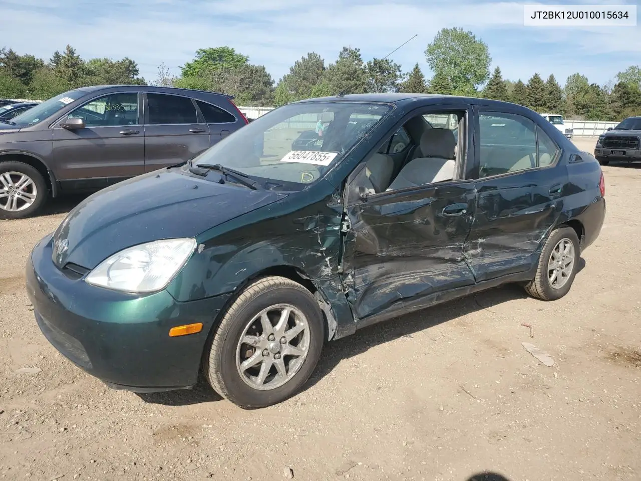 2001 Toyota Prius VIN: JT2BK12U010015634 Lot: 56047855