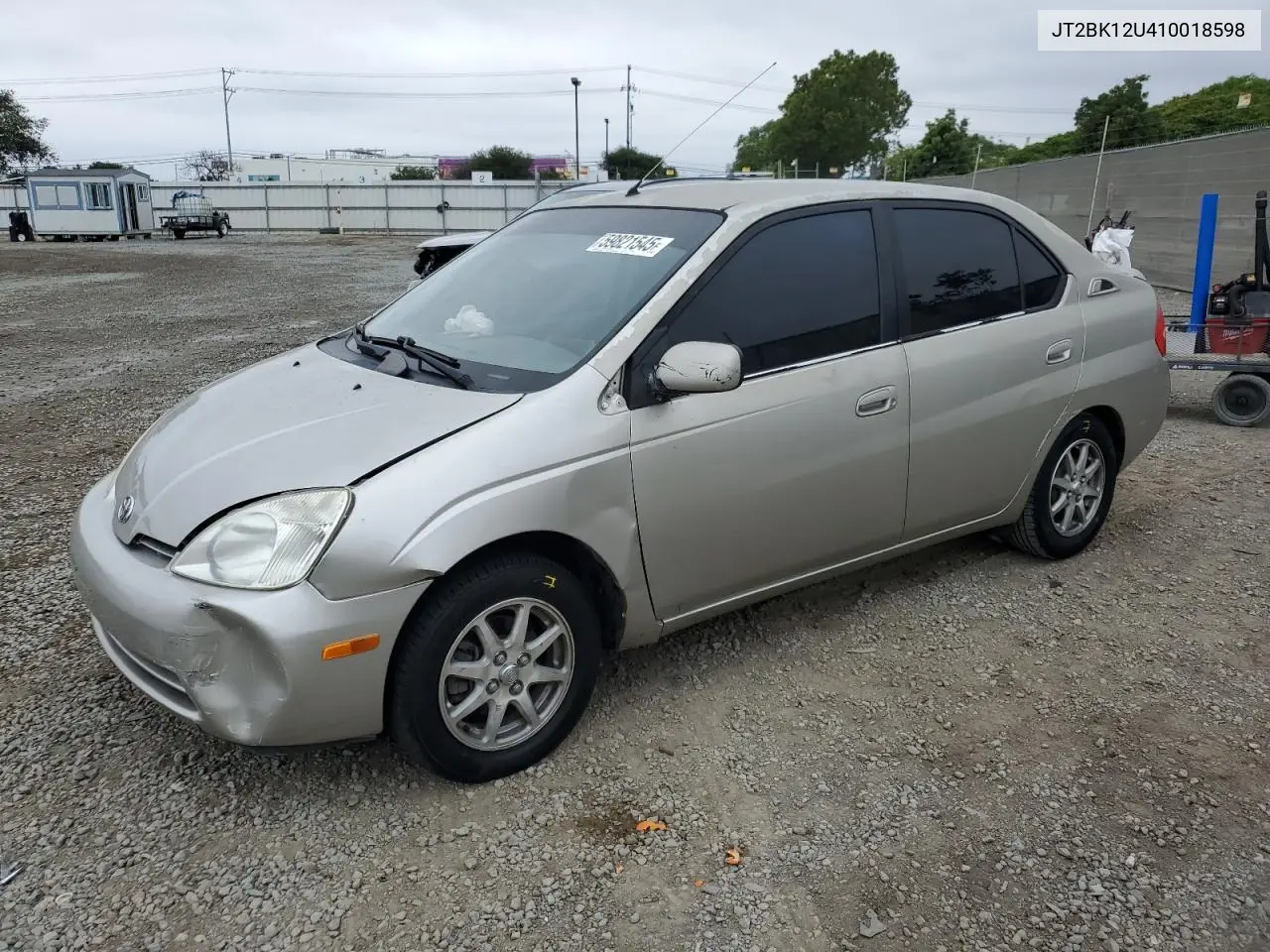 2001 Toyota Prius VIN: JT2BK12U410018598 Lot: 59821545