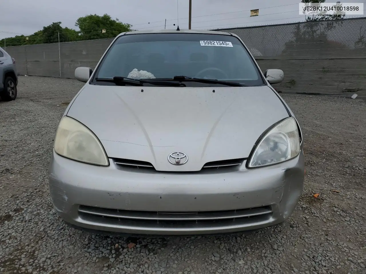 2001 Toyota Prius VIN: JT2BK12U410018598 Lot: 59821545