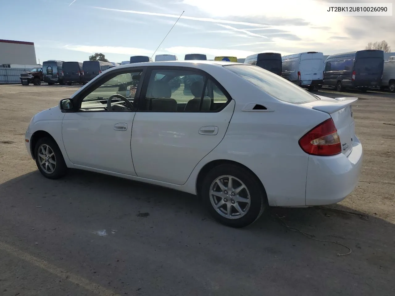 2001 Toyota Prius VIN: JT2BK12U810026090 Lot: 86941454