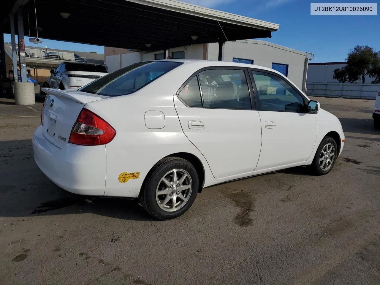 2001 Toyota Prius VIN: JT2BK12U810026090 Lot: 86941454