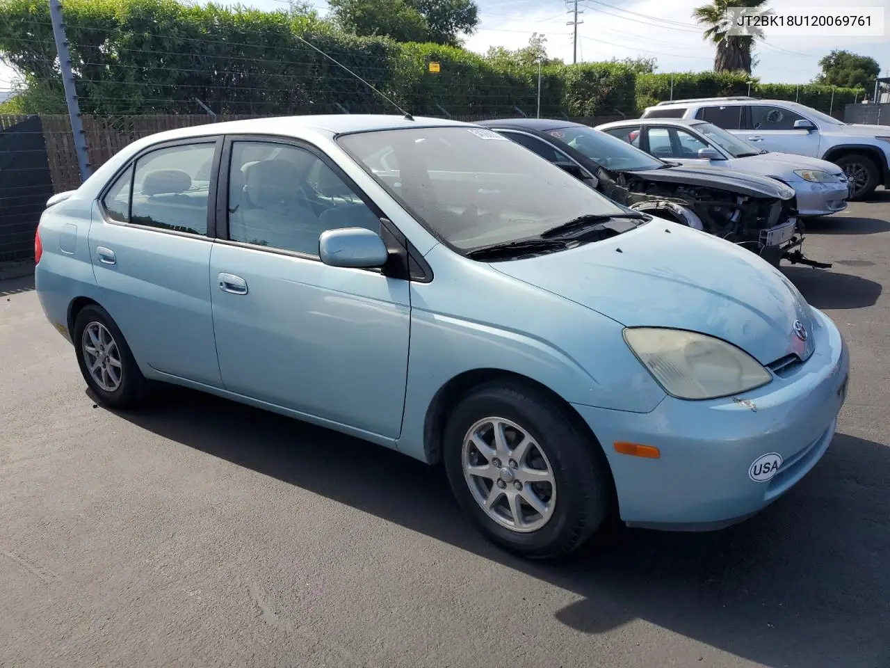 2002 Toyota Prius VIN: JT2BK18U120069761 Lot: 54386635