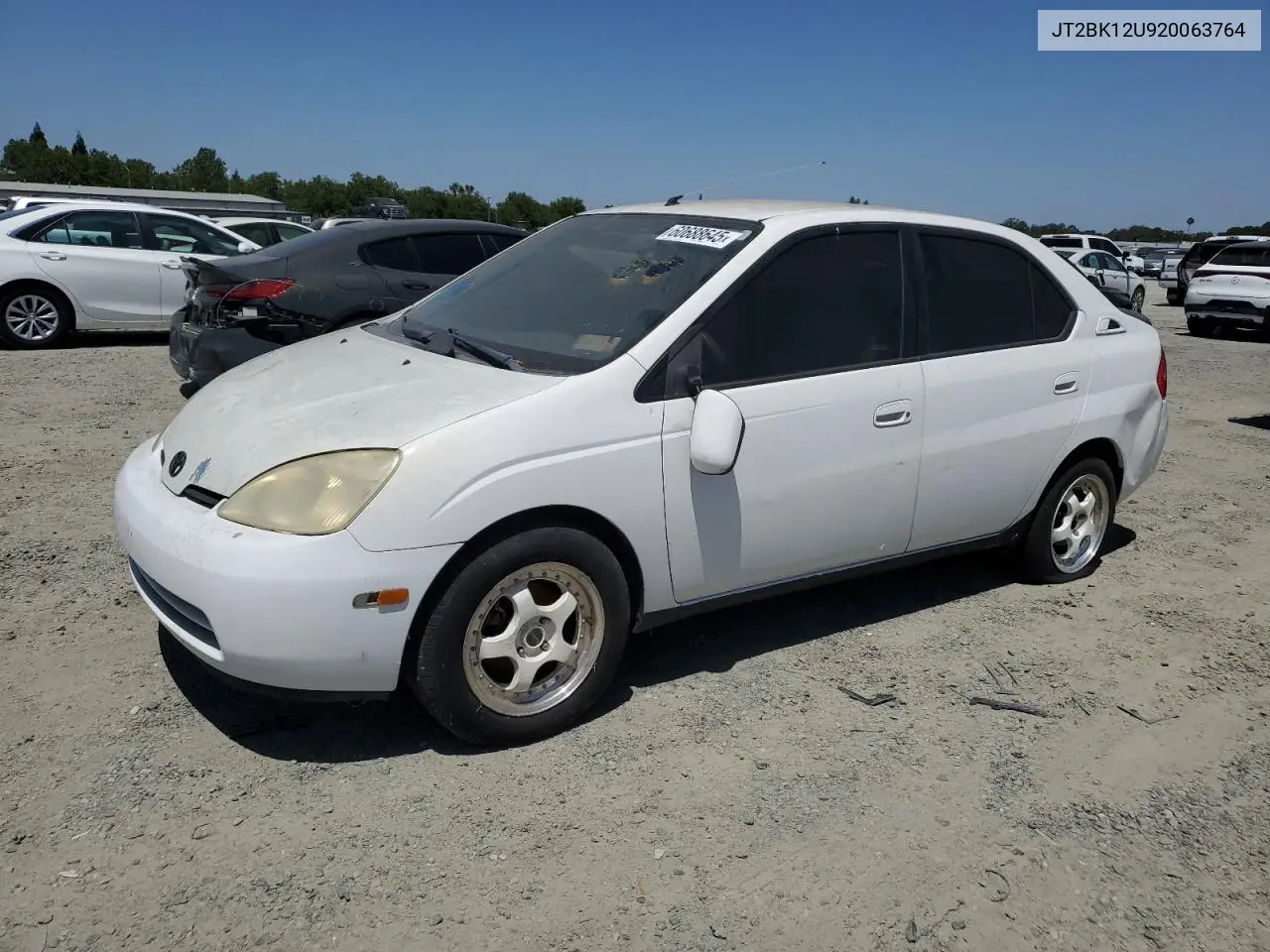 2002 Toyota Prius VIN: JT2BK12U920063764 Lot: 60688645