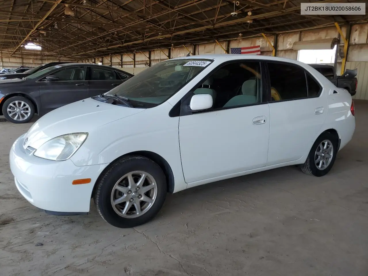 2002 Toyota Prius VIN: JT2BK18U020058606 Lot: 60844325